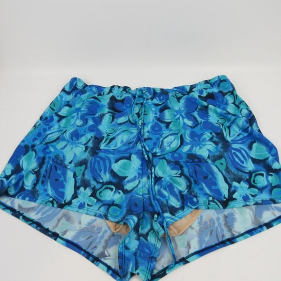 BLAIR Swim Shorts Blue Tropical Vacation Plus Si PLUS SIZE 24 24W NWOT - Picture 1 of 6